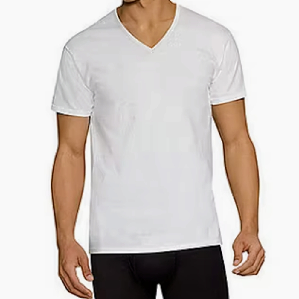 Hanes Big & Tall V-neck tagless shirt